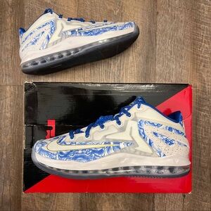 Nike Max LeBron 11 XI Low Ch Pack China White Blue